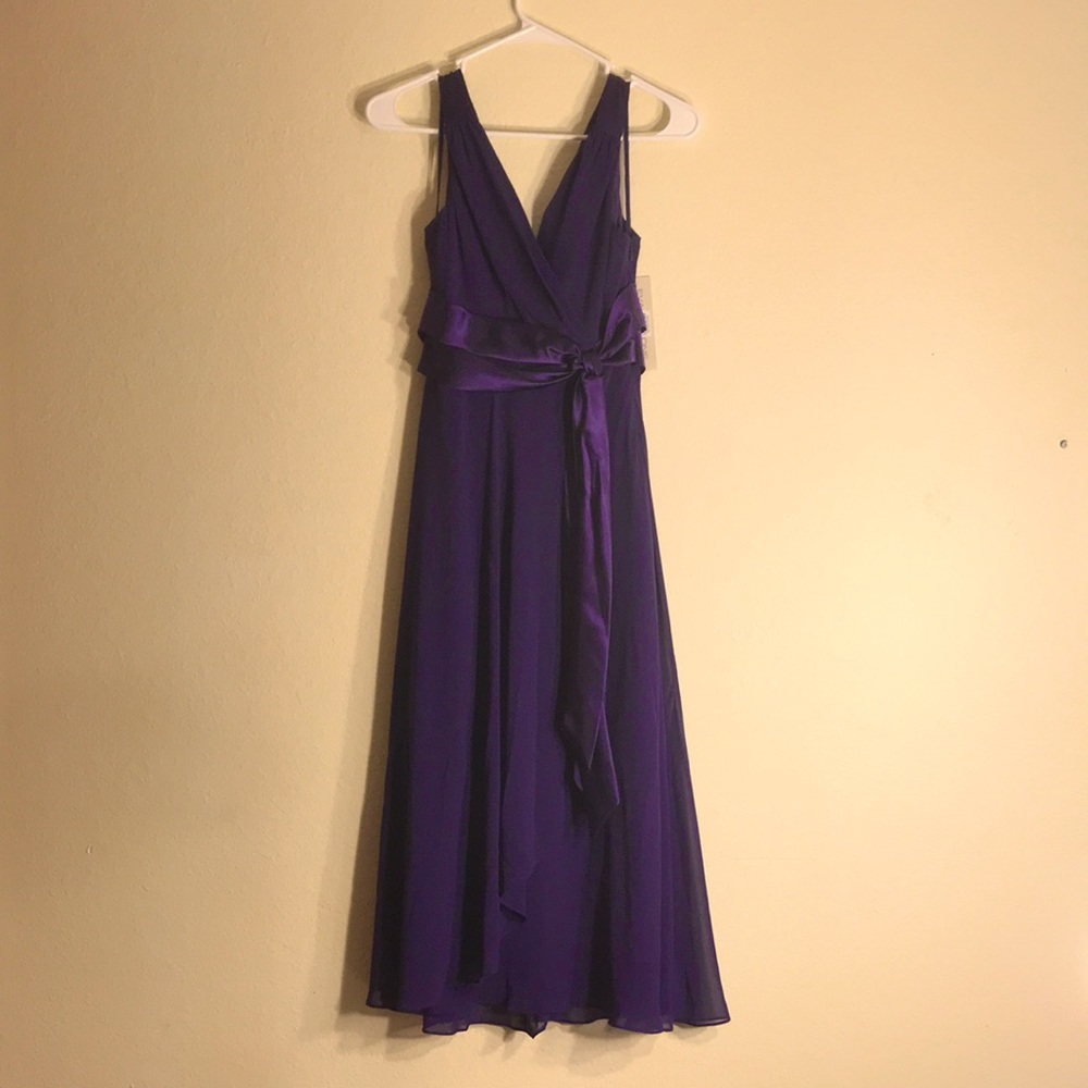 Evan Picone Dress, Grape Mist, Size 4